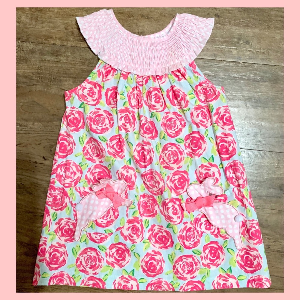 Mud Pie 3T Spring Easter Bunny Dress